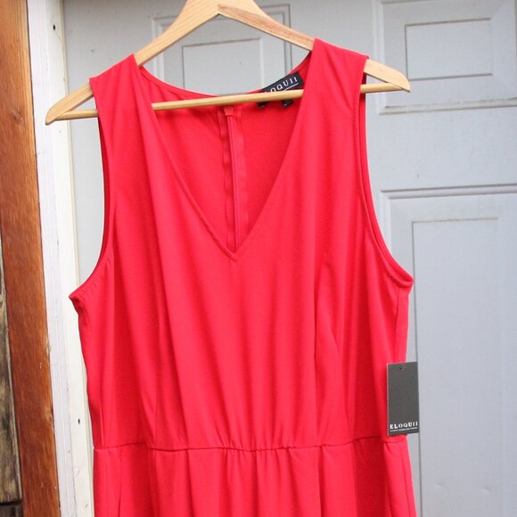 Eloquii Palazzo Pant Jumpsuit 14 - Picture 2 of 4